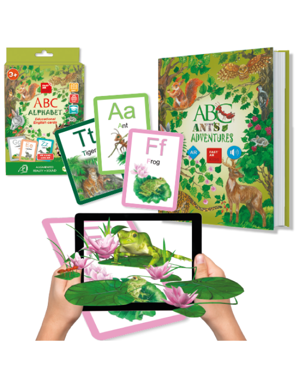 4D english set Book + cards with AR